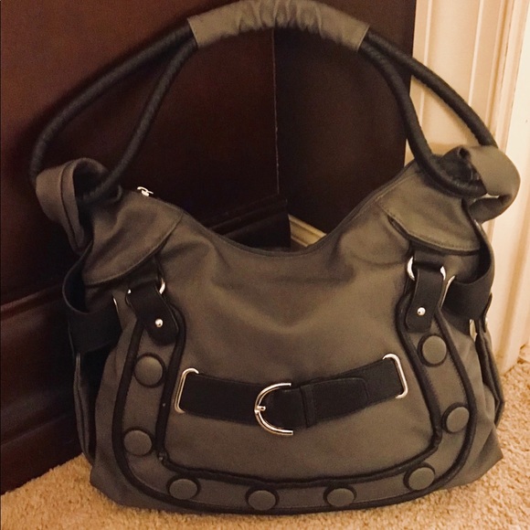 Charming Charlie Handbags - Charming Charlie Gray/Black Shoulder Bag/Purse/New